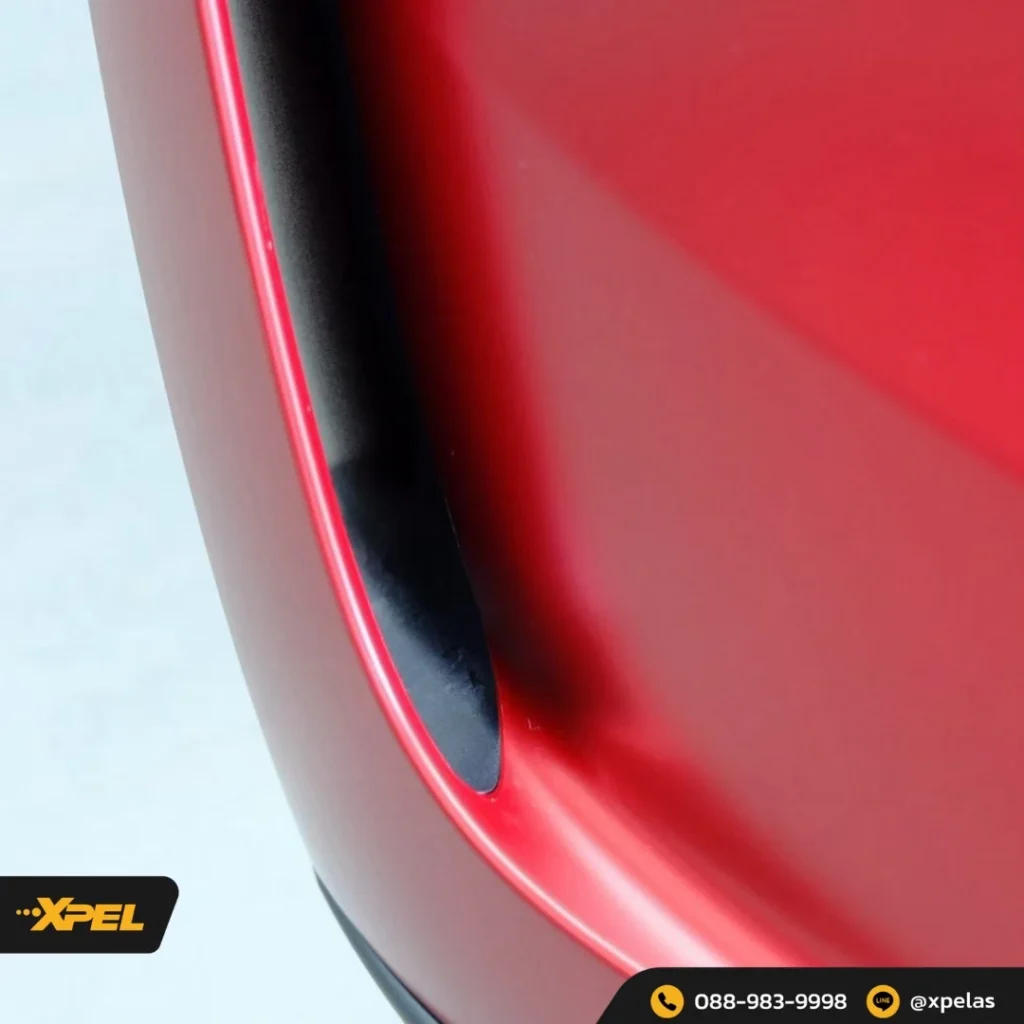 Tesla Model Y สีแดง — XTREME MATT + PRIME XR PLUS ภาพผลงานและรายละเอียดชุดที่ 7